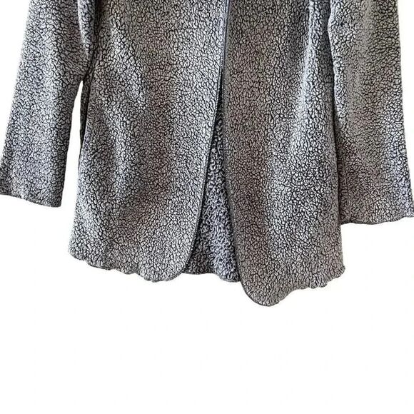 Pink Victorias Secret Gray Open Front Sherpa  Hooded Cardigan Jacket Sz OS# 1482 - Picture 4 of 12